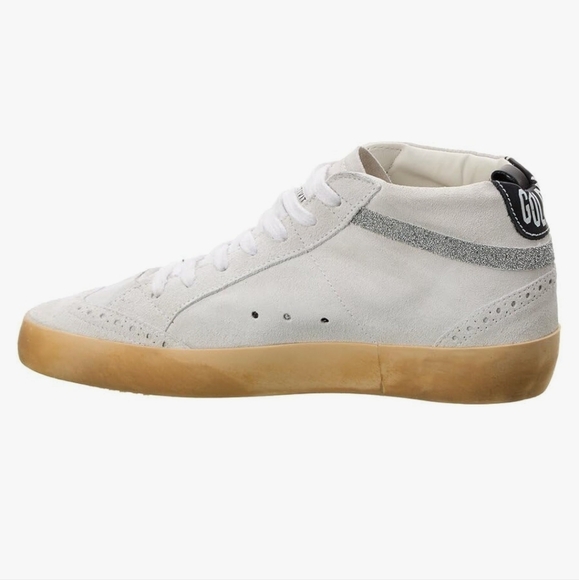 NWT Golden Goose Midstar Wingtip Sneakers with Swarovski Crystals - Picture 2 of 13